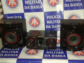 PM apreende equipamento e duas caixas de som por uso inadequado do proprietário em Jeremoabo
